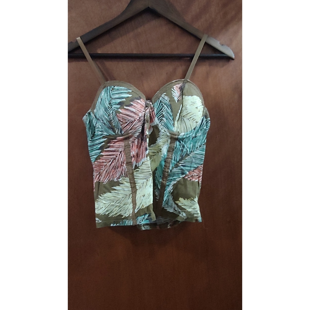 Feather Print Tank Top
